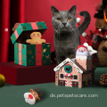 Süße Weihnachtserie weiche Plüsch -Katzenminzen -Katzenspielzeug Spielzeug